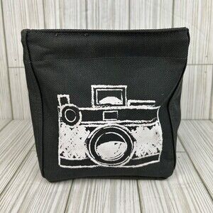 Thirty One Little Carry-all Caddy Utility Mini Tote Square Bag 31 Camera Graphic